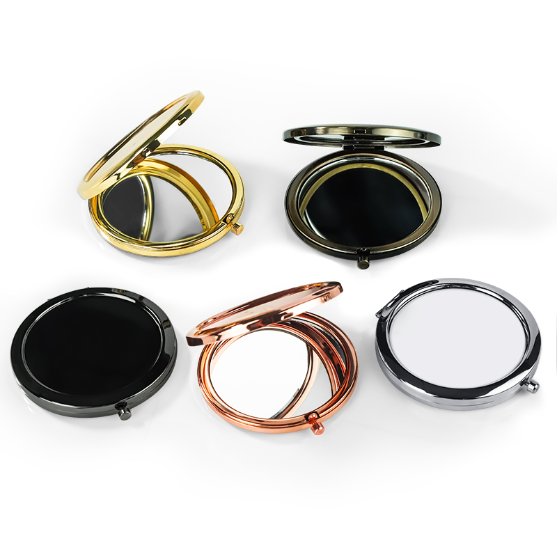 Women'S Vanity Accessories - Miroir pliant portable compact en acier