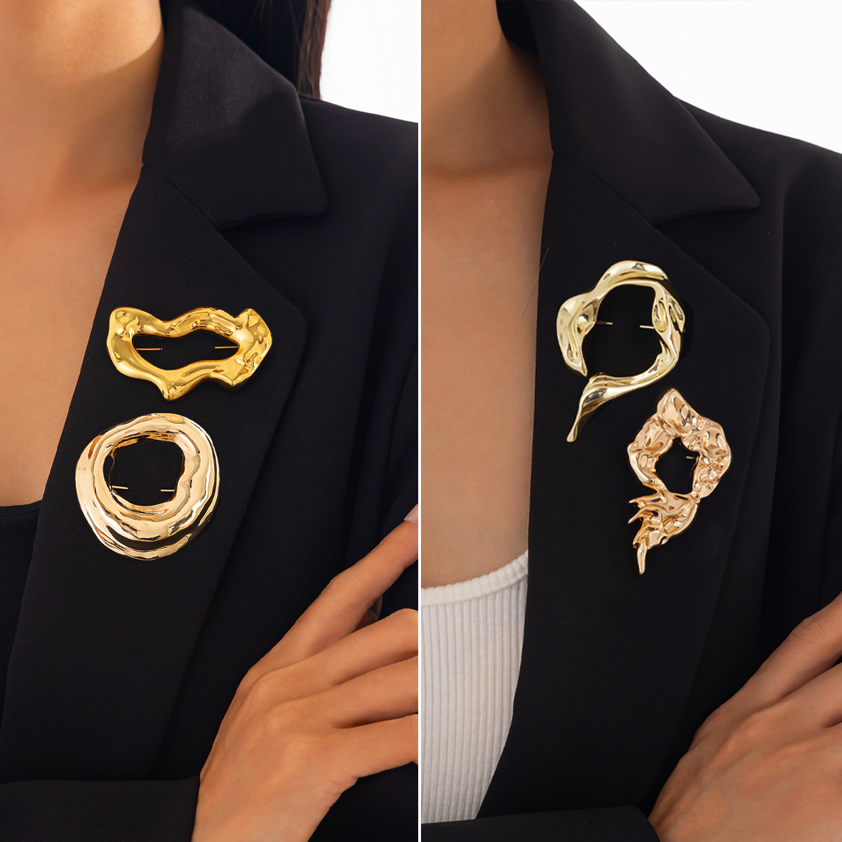 Women'S Accessories Jewelry - Nouvelles Broches Irrégulières Tendance pour Femmes