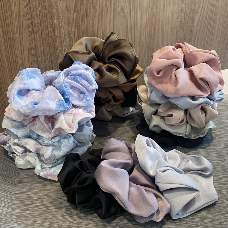 Scrunchie Satin Set - Chouchous en soie pour femmes, bandes