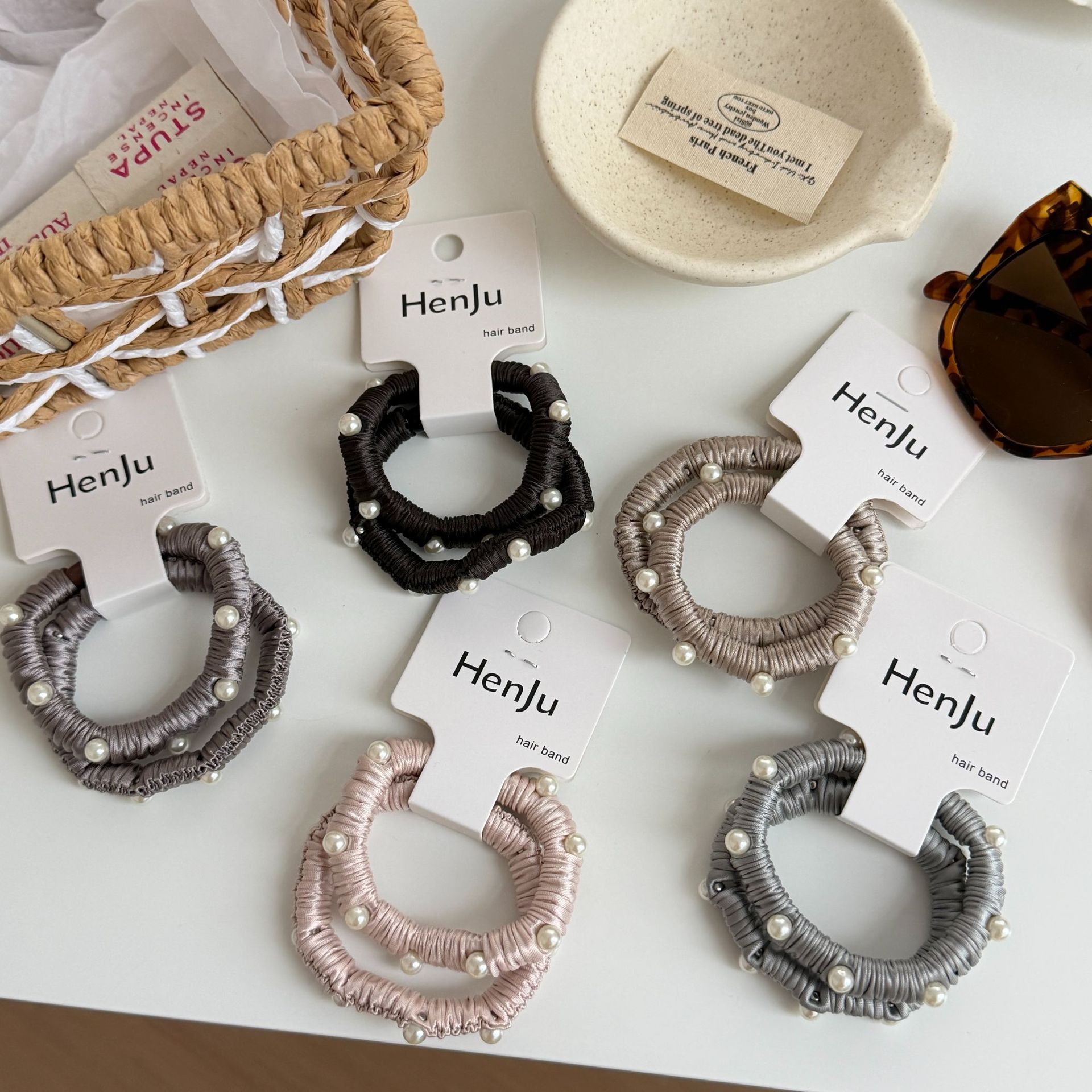 Scrunchie Satin Set - Lot de 2 chouchous en satin