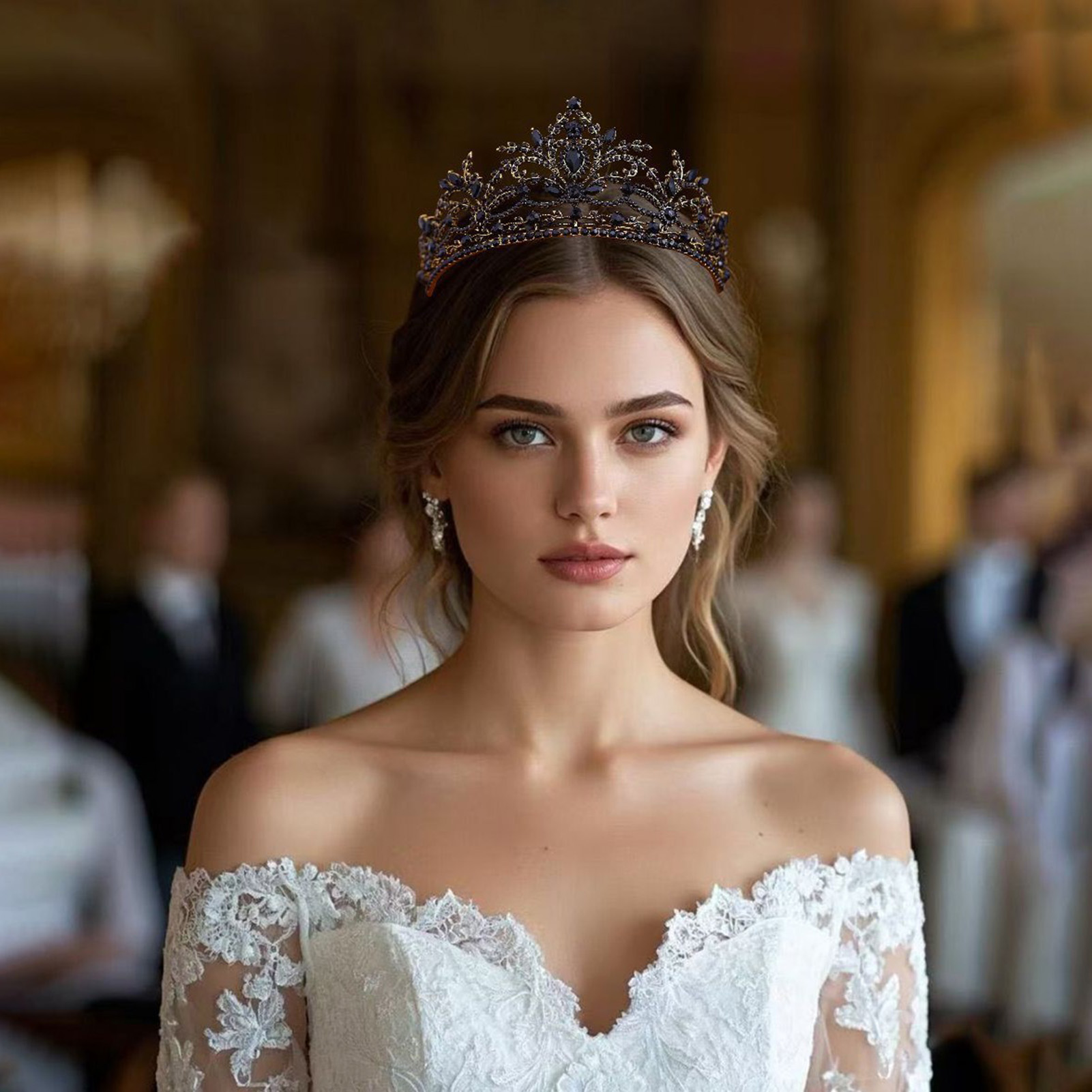Women Accessories Gift - Couronne de mariée scintillante, diadème de