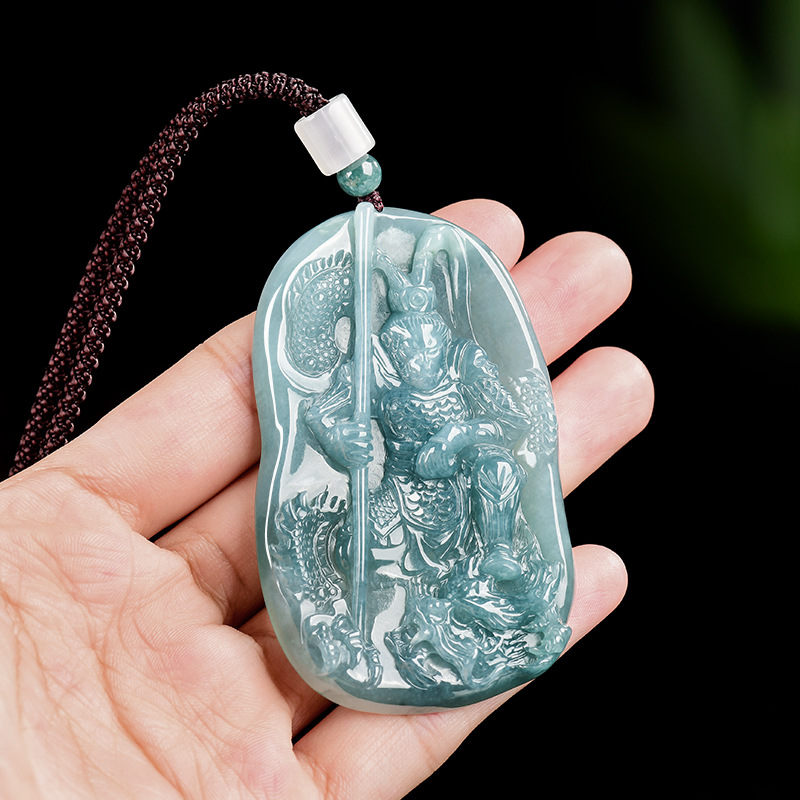 Women Accessories Gift - Collier pendentif Roi Singe en jadéite