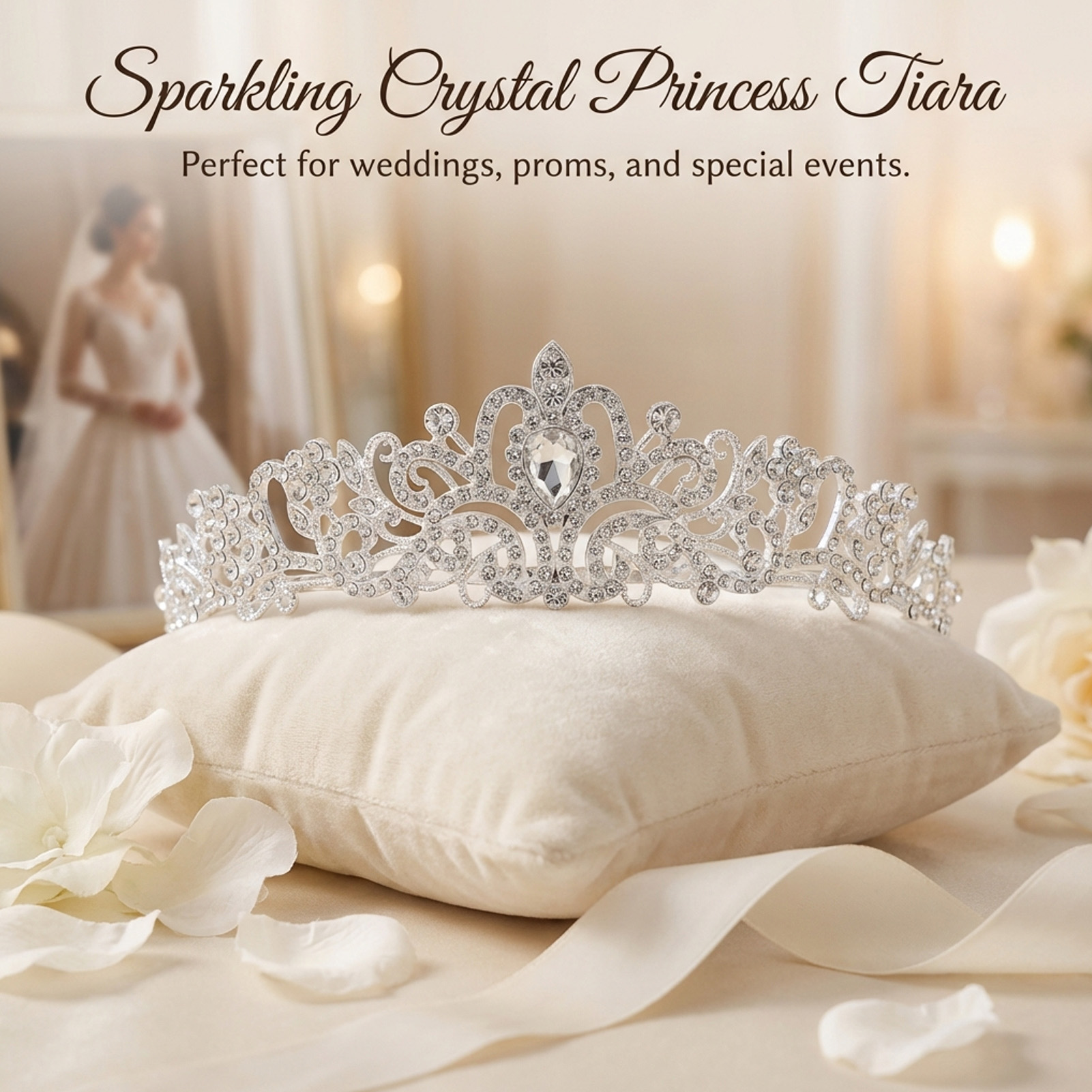 Couronne de mariée élégante, d - Women'S Accessories Jewelry avis et prix