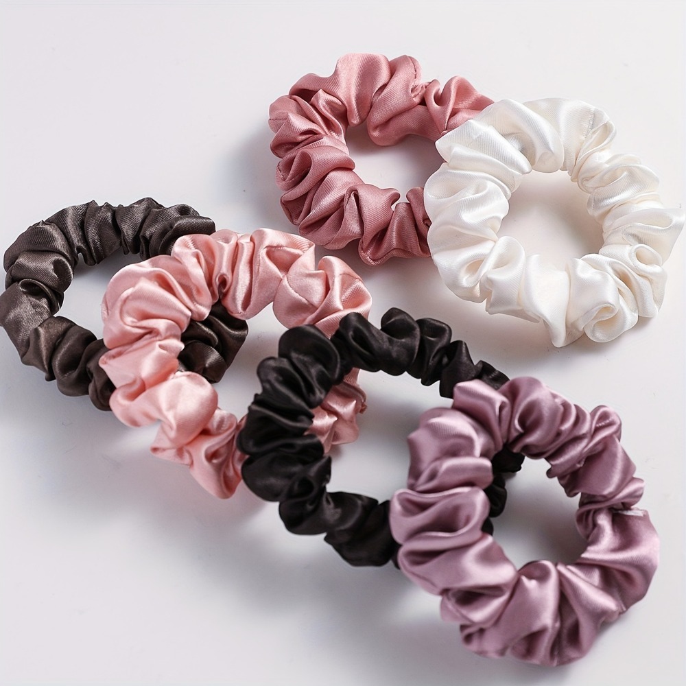 Lot de 6 chouchous en satin do - Scrunchie Satin Set avis et prix