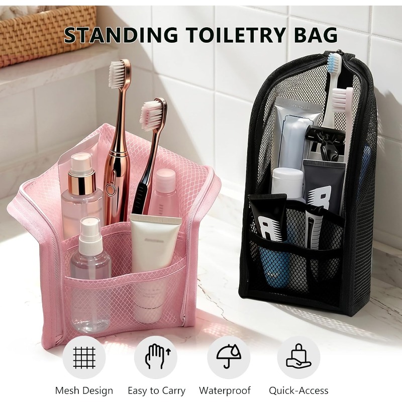 Trousse de toilette en maille  - Women Accessories Organizer avis et prix