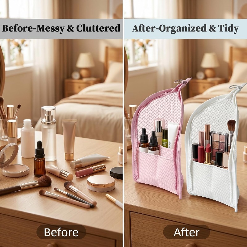 Trousse de toilette en maille  - Women Accessories Organizer avis et prix