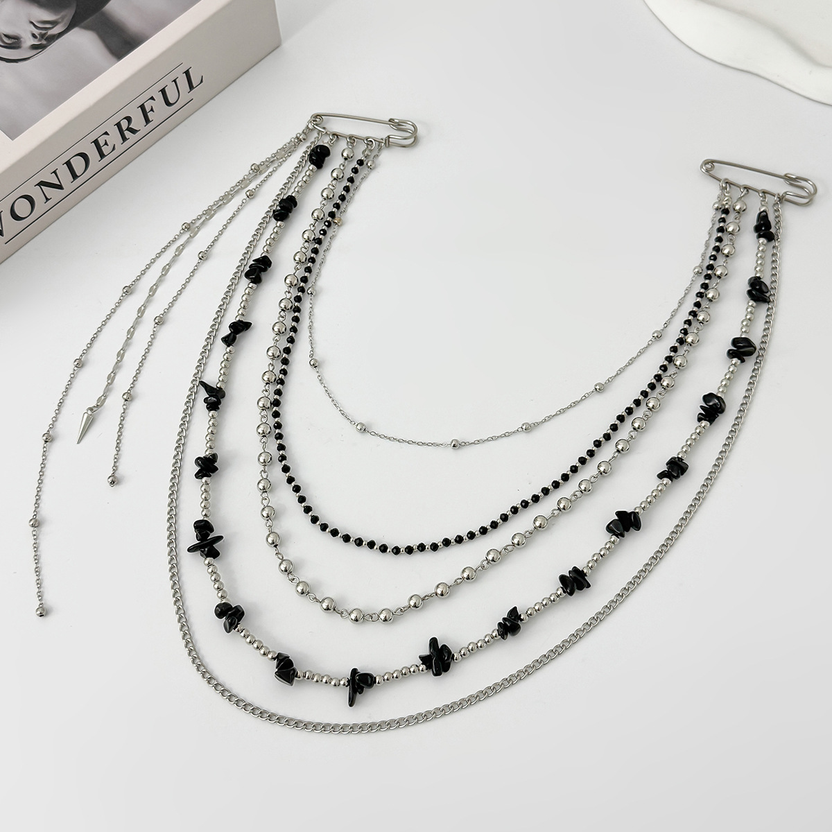 Broche longue en cristal style - Women'S Accessories Jewelry avis et prix