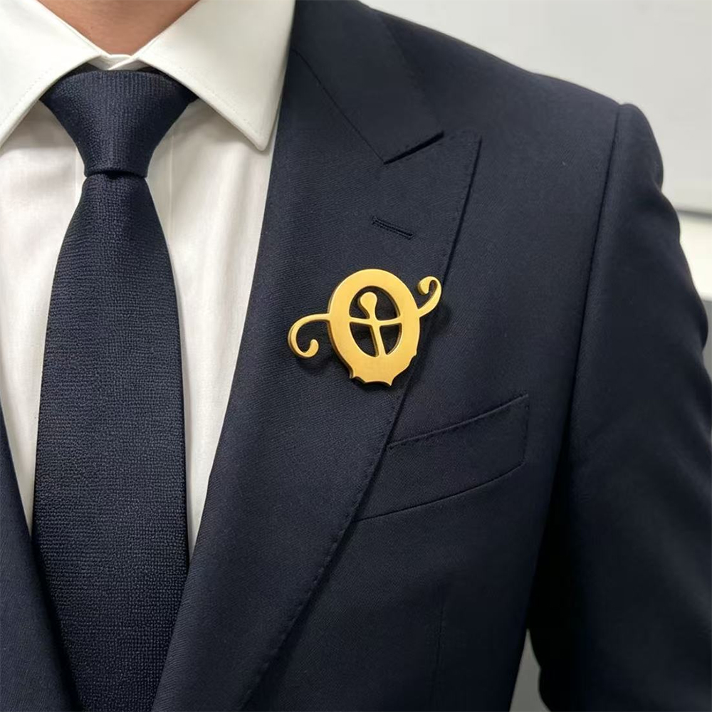 Broche de bandana en acier ino - Brooch Pin Gold avis et prix