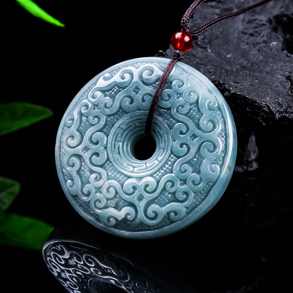Collier pendentif fleur en jad - Women Accessories Gift avis et prix