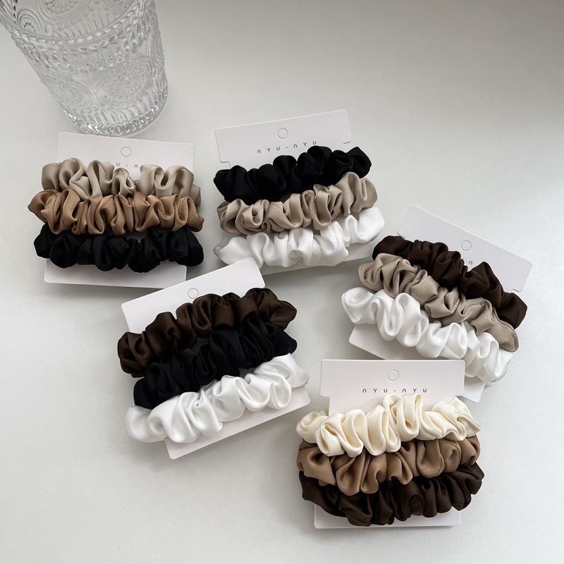 Chouchous en Satin pour femmes - Scrunchie Satin Set avis et prix