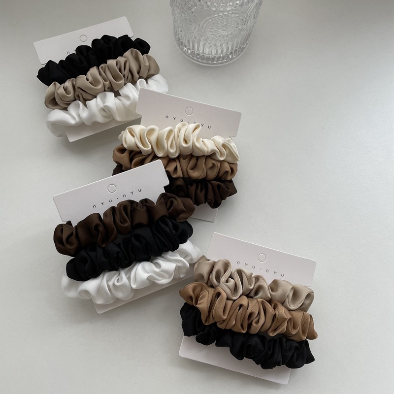 Chouchous en Satin pour femmes - Scrunchie Satin Set avis et prix