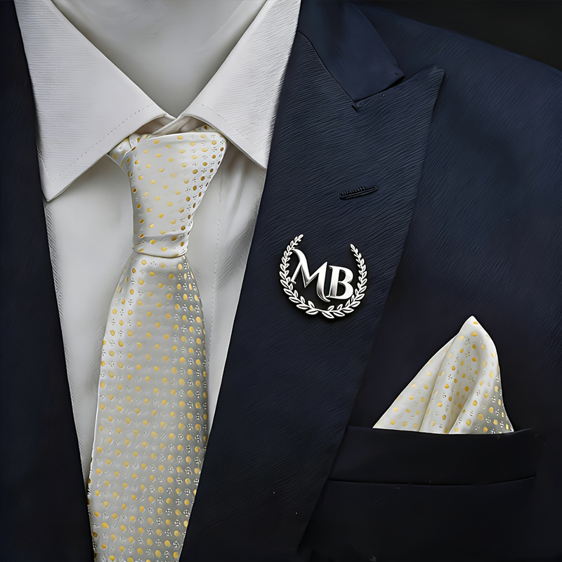 Broche personnalisée en or ave - Brooch Pin Gold avis et prix