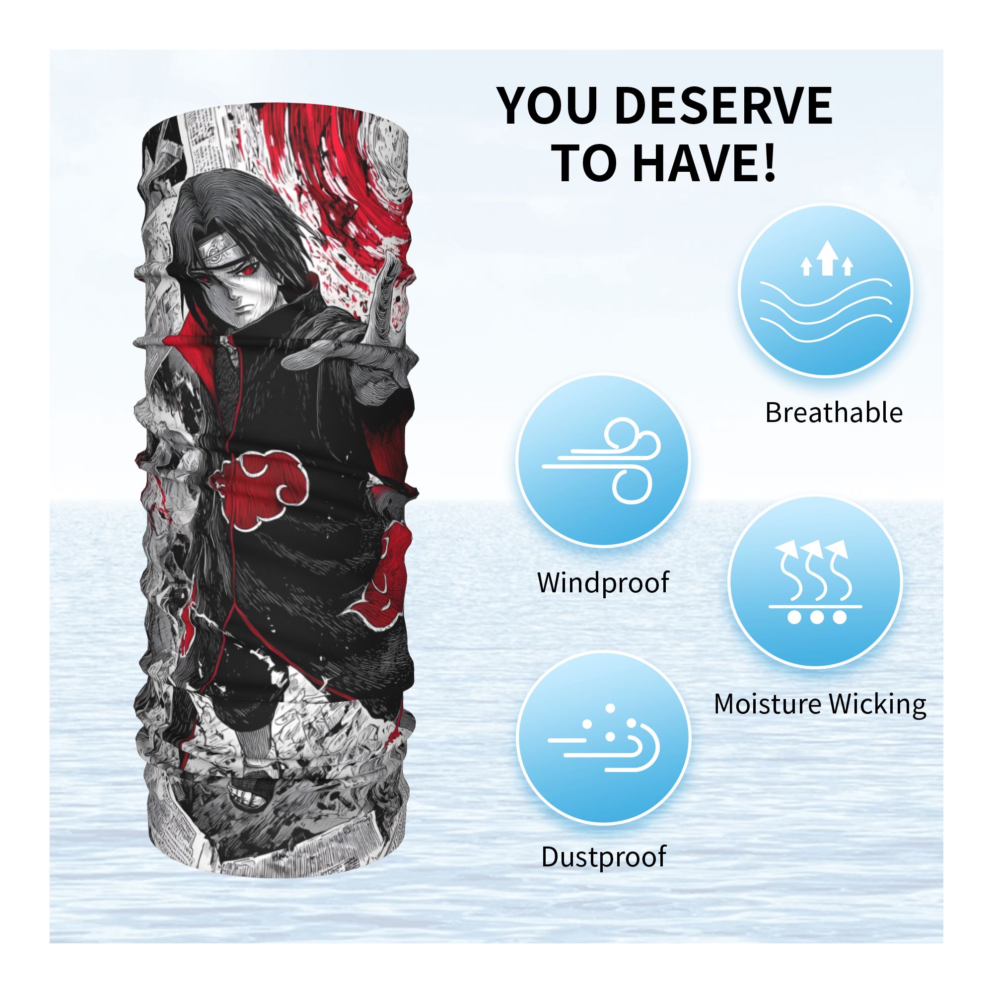 Cache-cou bandana anime person - Women'S Eagles Accessories avis et prix