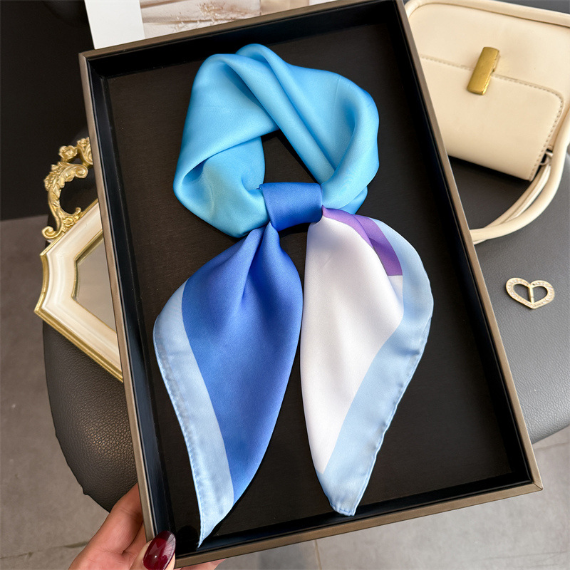 Foulard carré en satin de soie - Women'S Accessories For Neck avis et prix