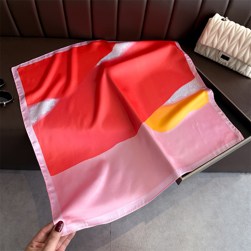 Foulard carré en satin de soie - Women'S Accessories For Neck avis et prix