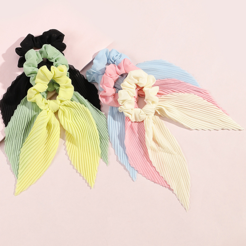 Lot de 6 chouchous plissés en  - Scrunchie Satin Set avis et prix