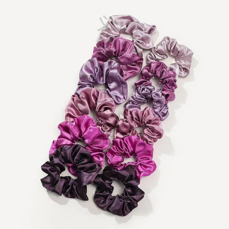 Lot de 12 chouchous en satin d - Scrunchie Satin Set avis et prix