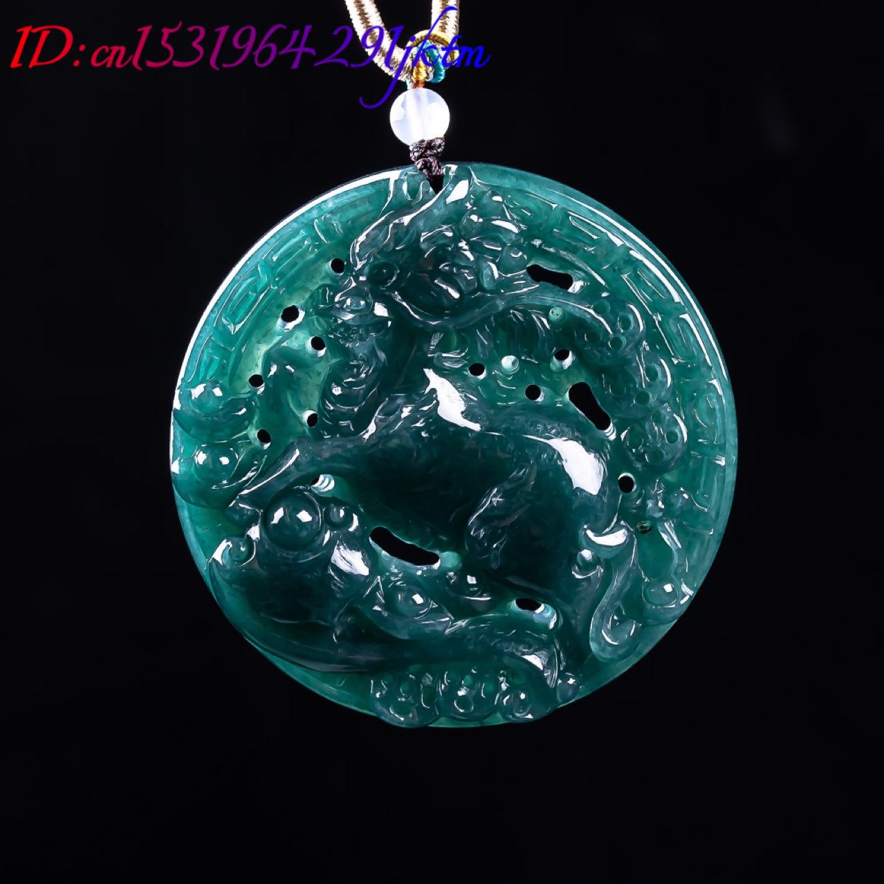 Pendentif Dragon en Jadeite Bi - Women Accessories Gift avis et prix