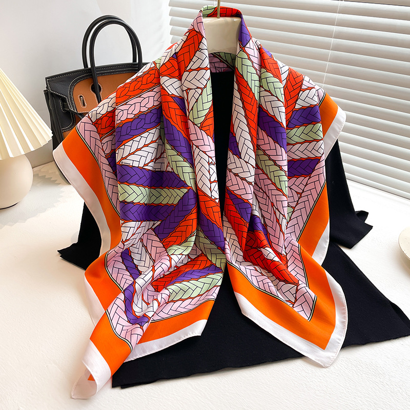 Nouveau foulard en satin sergé - Women'S Accessories For Neck avis et prix