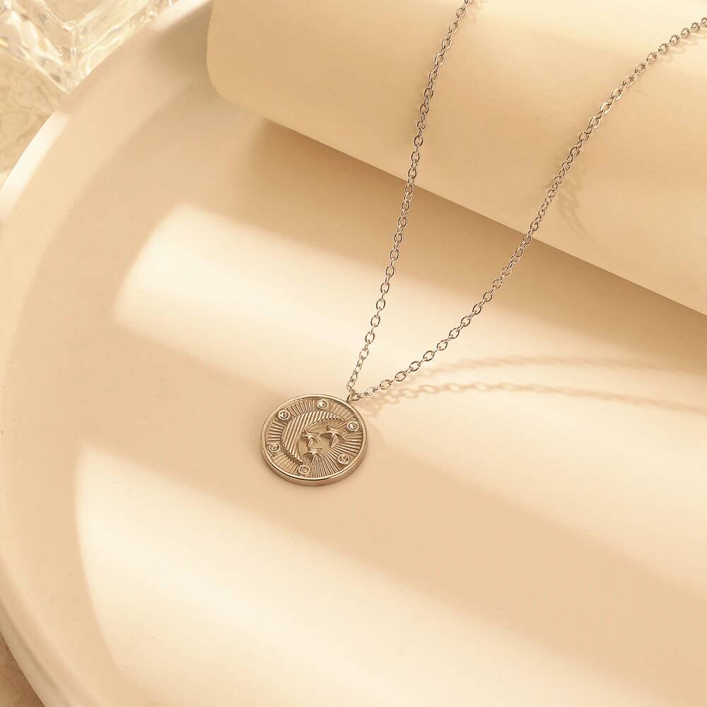 Collier en acier inoxydable po - Coin Necklace Delicate avis et prix