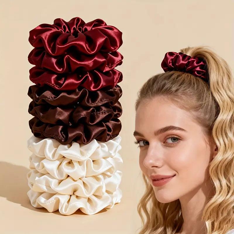 Nouvelles attaches pour cheveu - Scrunchie Satin Set avis et prix