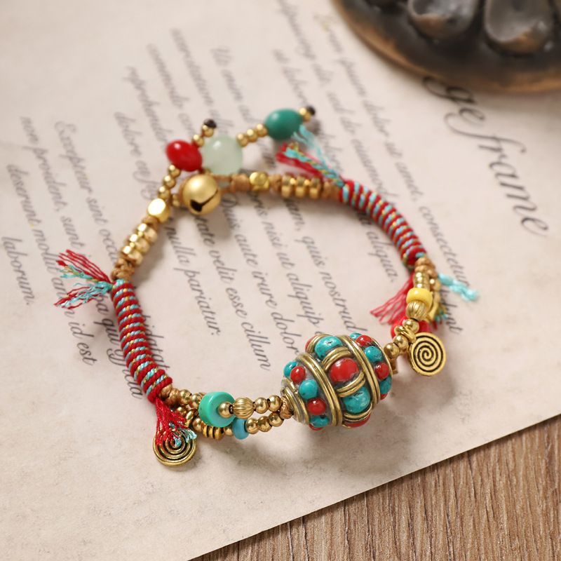 Bracelet tissé rétro tibétain, - Women Accessories Nepal avis et prix