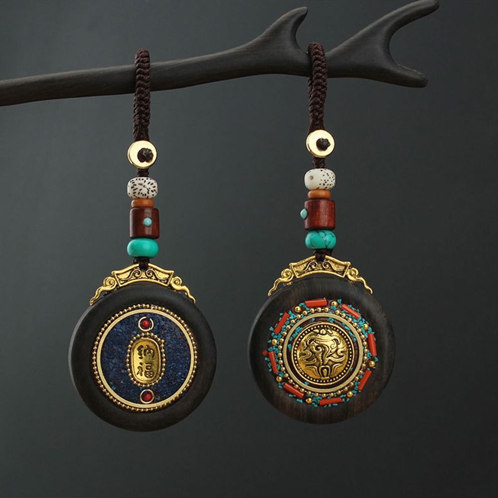 Porte-clés ethnique en bois d' - Women Accessories Nepal avis et prix