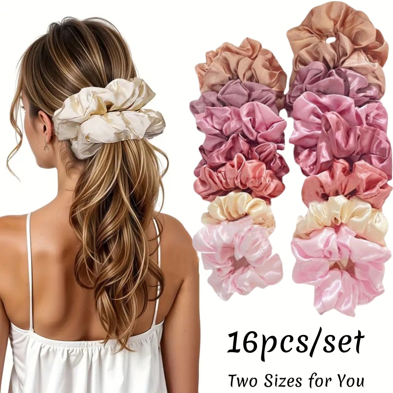 Chouchous en Satin doux pour f - Scrunchie Satin Set avis et prix
