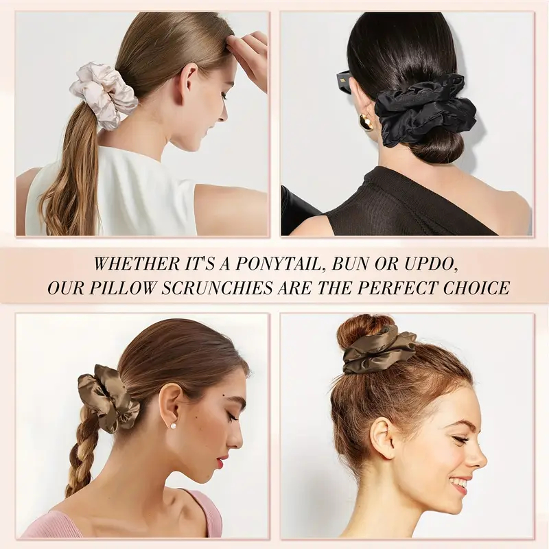Chouchous en Satin doux pour f - Scrunchie Satin Set avis et prix